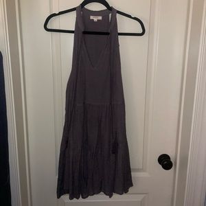 Wishlist gray sleeveless dress with tassels